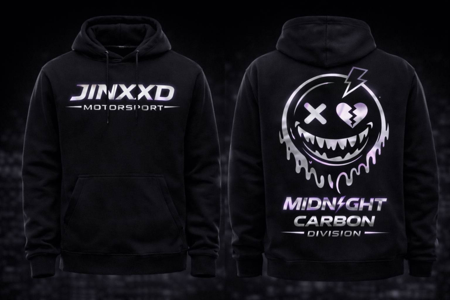 JINXXD Motorsport Circle Divison Reflective Hoodie